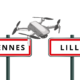 Vol de drone à Rennes et Lille
