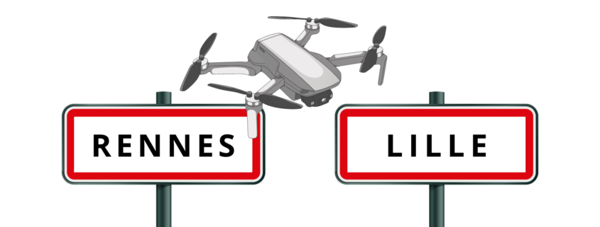Vol de drone à Rennes et Lille