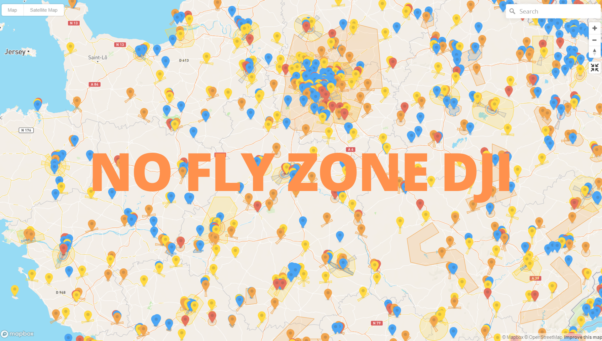 No fly zone карта